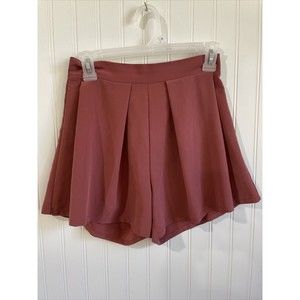 Leith Shorts Womens Size XS Rust Mauve High Rise‎ Dressy Shortie Shorts